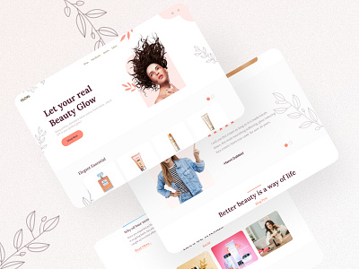 Beauty product selling Landing page design graphic design landing page ued ui uidesign ux ux design