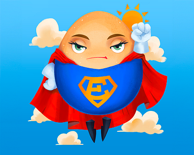 Super Egg character design children book dc easter egg flying illustration kids book marvel picturebook rescue super superhero superman