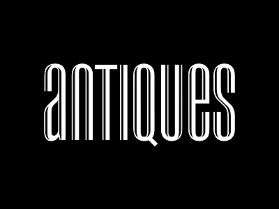 Antiques logo antiques design graphic design letters logo logotype magazine vector