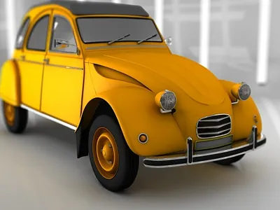 " 2-Chevaux Volkswagen Car 3d animation branding graphic design logo motion graphics ui
