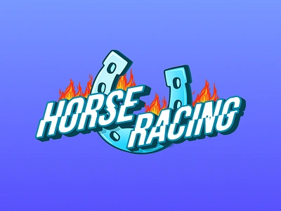 Casino Game Logo - Horce Racing 2d art branding casino casino branding casino game crypto crypto casino game game logo gaming horce racing illustration logo retro