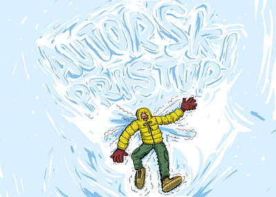 "Snow Magic" / Personal Illustration illustration typography