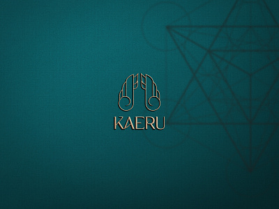 Kaeru brand branding design geometric graphic design healing identity logo