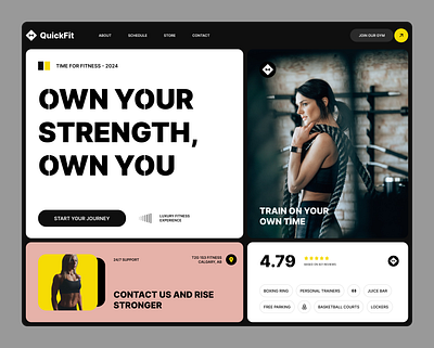 Fitness - Landing Page Design adobe xd design figma fitness fitness landing page fitness website gym landing page sport ui user experience user interface