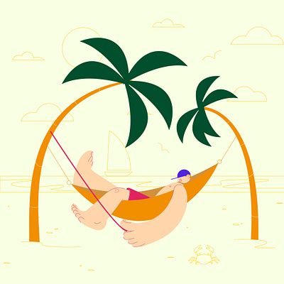 Max Chillax animation beach character design desert forest geometric graphic design illustration minimal motion motion design motion graphics palm see simple shapes