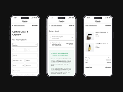 eCommerce Checkout Pages Mobile add to cart cart checkout checkout page ecommerce online checkout payment product design shop ui shop ux shopping cart ui ux