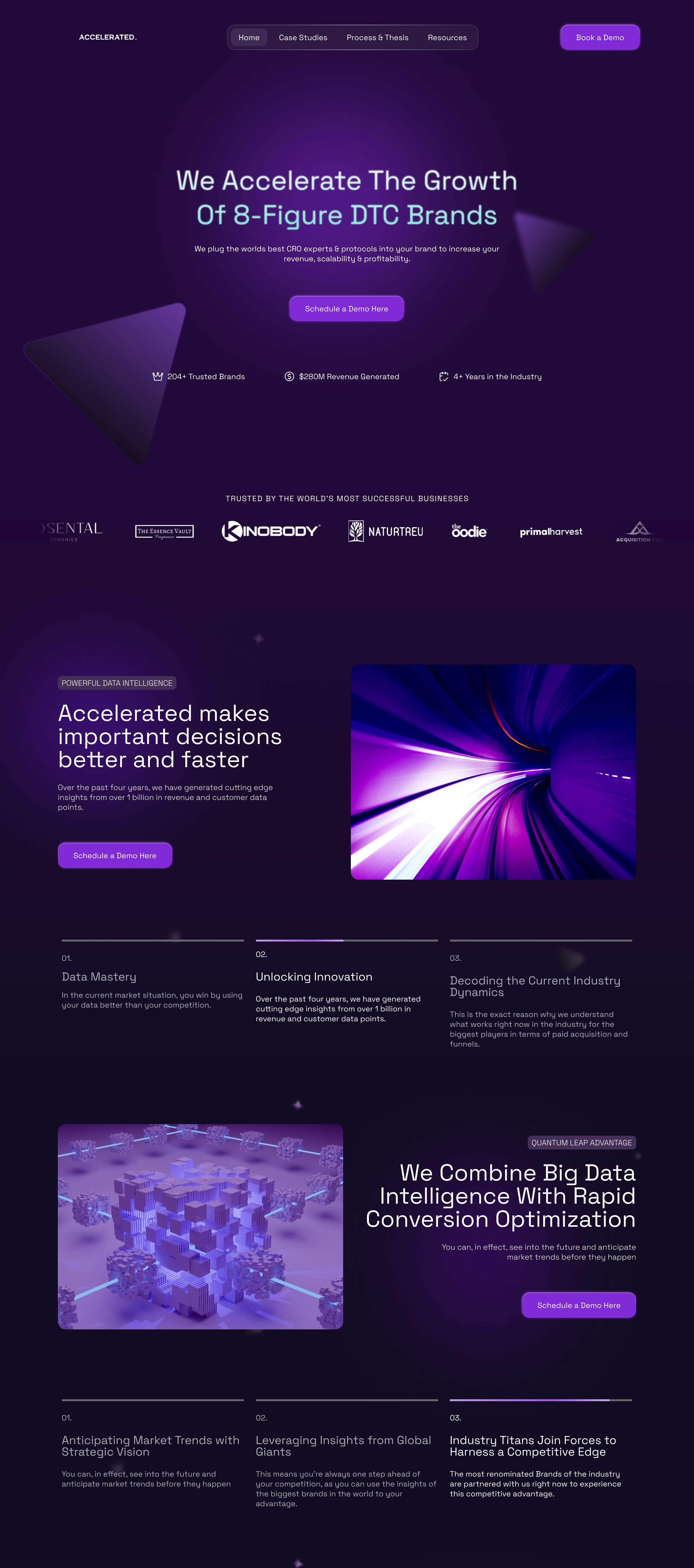 CRO Agency Website landing page web design
