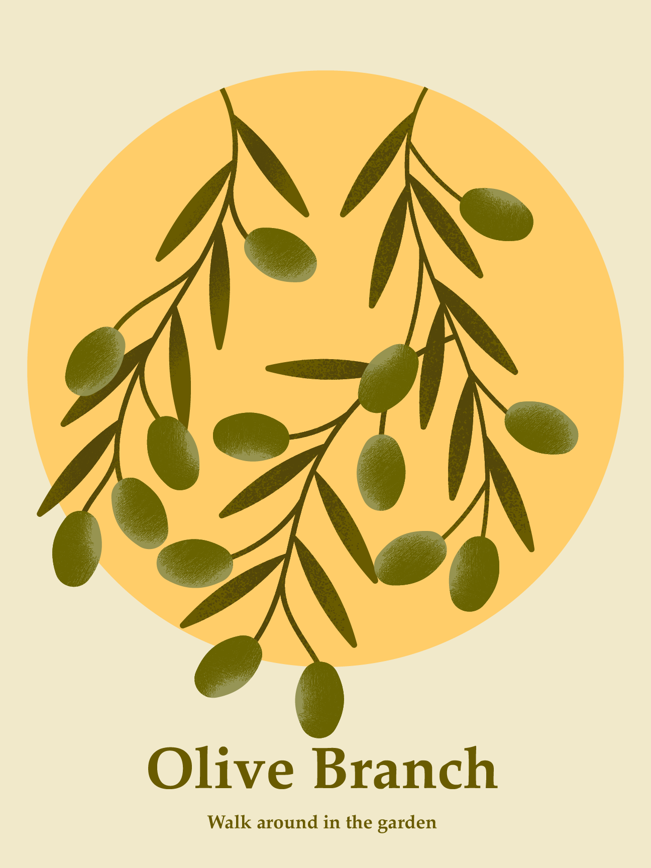 Olive Branch | Poster design branding concept design event branding graphic design home decoration illustration poster design poster illustration vector