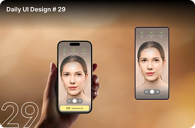 📸 Daily UI Challenge #29: Face Recognition Camera View camera camera view day29 design face recognition scan ui ux web design web development