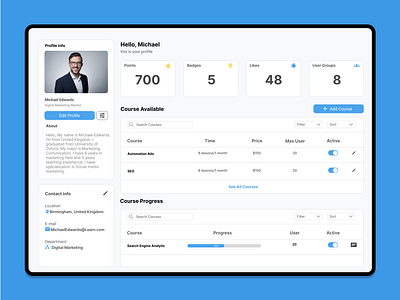 Teacher Dashboard app dashboard ui uidesign