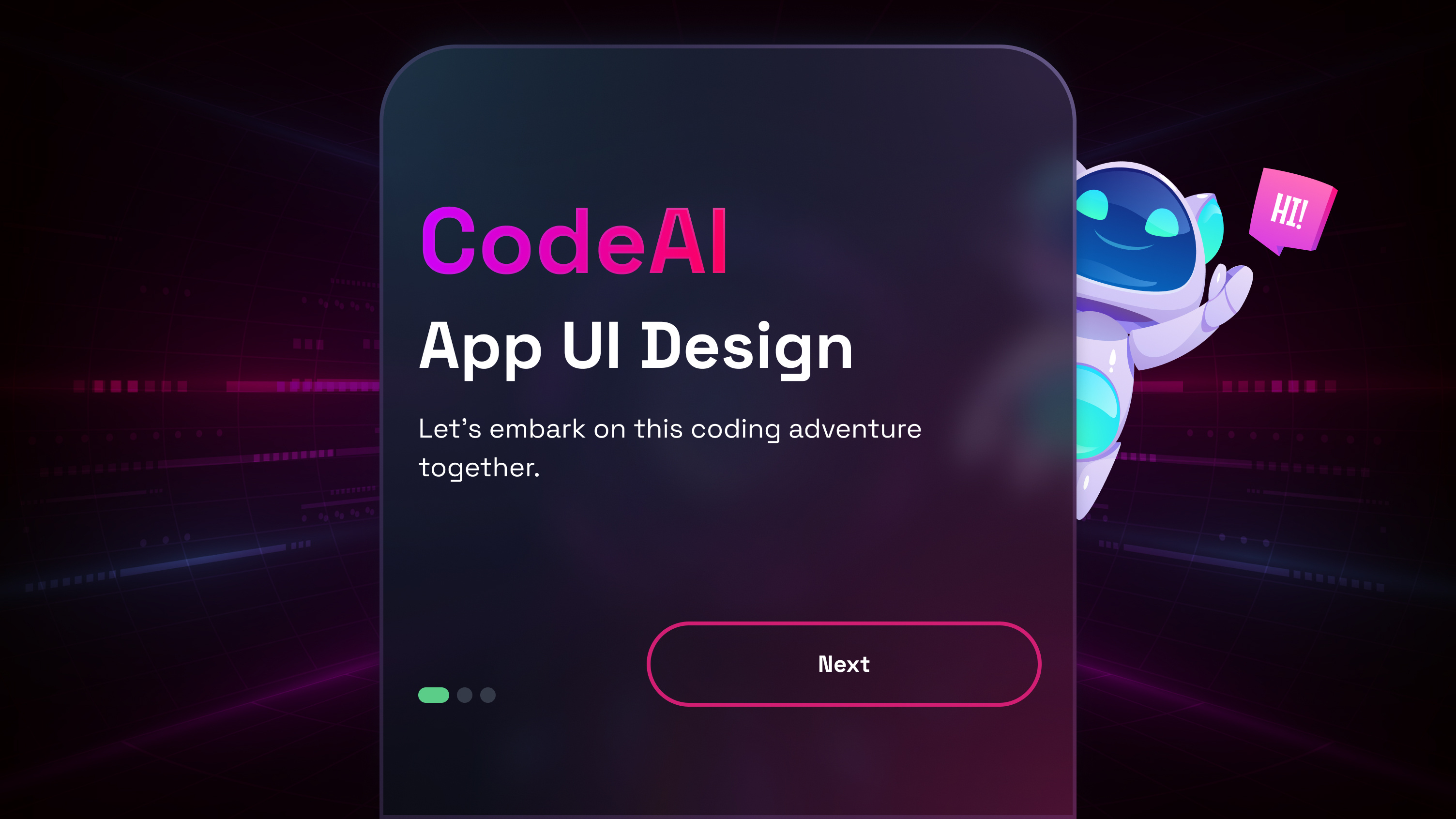 AI App UI Design animation app app ui design system figma glass gradient graphic design mobile app motion graphics ui ux