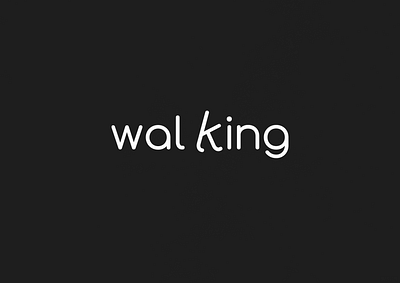 Walking | Typographical Poster graphic design graphics illustration letters poster sans serif simple text typography word