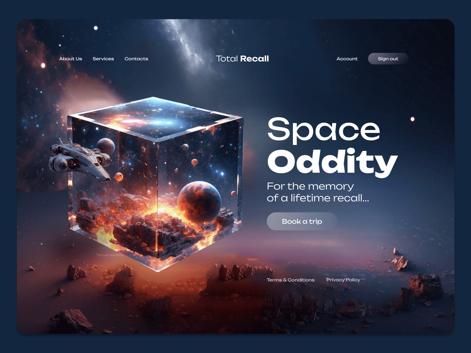 Creative agency web site concept 3d agency ai branding concept design graphic design illustration landing page ui web