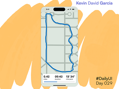 #DailyUI Day 29: Map design dailyui map map design running