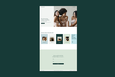 Coming Soon Page - Wellness Brand clean coming soon design minimal simple website