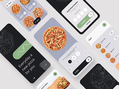 Pizza delivery - App design adobe xd app design design figma pizza pizza delivery pizza delivery app ui user experience user interface