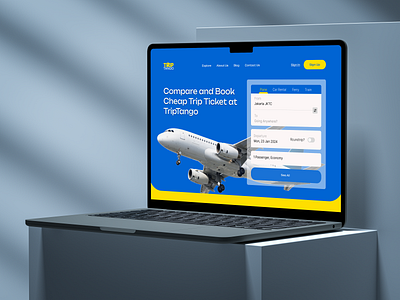 Trip Tango - Features Page for Travel desktop ferry landing page plane ticket tourism train travel traveling trip trip packet ui