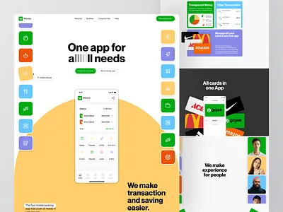 Wisome - Banking Website bank bank website banking website card clean design finance finance web finance website financial home page landing page design landing pages web design web designer website website design