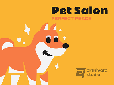 PET SALON animal logo branding design dog logo logo logotype modern pet logo salon salon logo vector