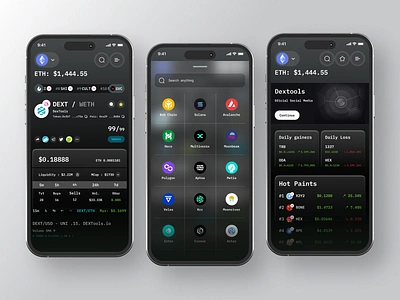 DeFi & Crypto Mobile app design binance bitcoin blockchain coin crypto crypto currency crypto exchange litecoin cryptocurrency currency defi ethereum exchange finance mobile polygon solana token wallet web3