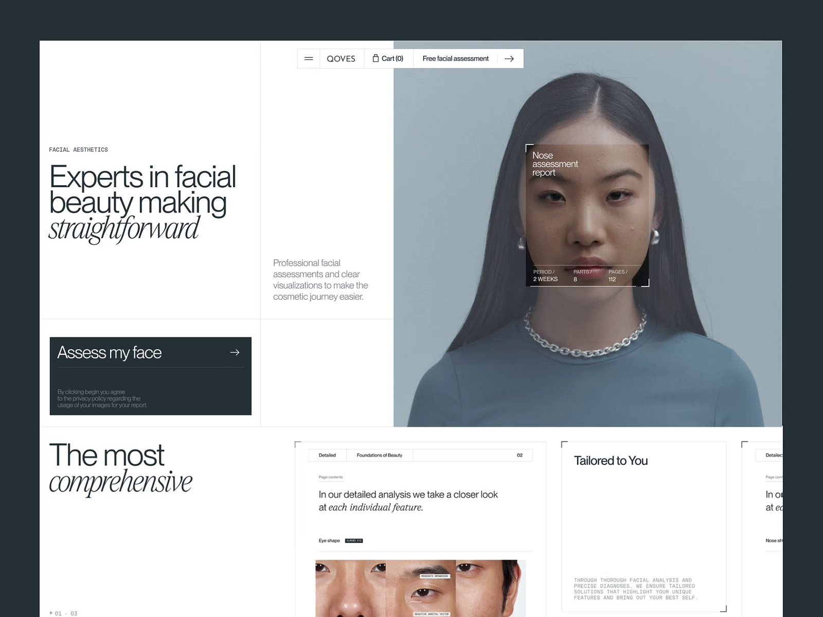 Biotech Company - Qoves - Home Page by Komet Studios on Dribbble