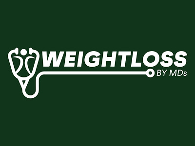 WEIGHT LOSS LOGO app branding design doctor graphic design logo mds mockup ui uiux web design weight weight loss