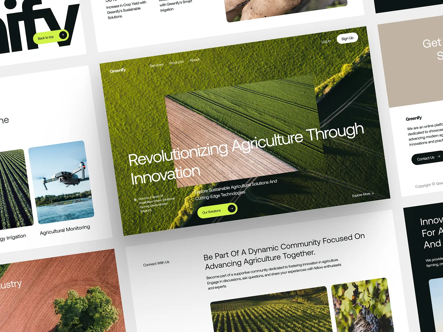 Innovative Farm Website Design for Sustainable Agriculture