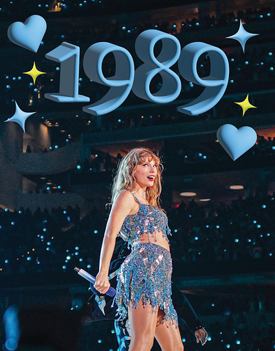 1989, Taylor Swift 3d design illustration typography