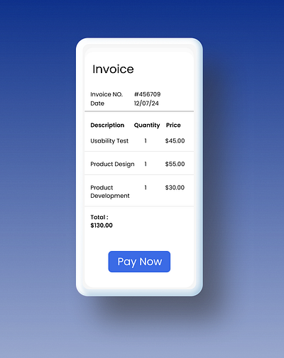 Daily UI #046- Invoice app design ui ux