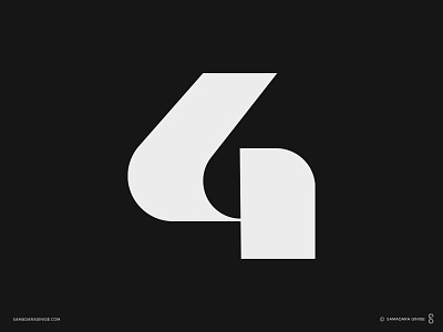 4G Concept branding design letter logo mark minimal modern monogram number samadaraginige simple type