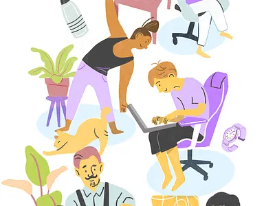 Quarantine spot illustration illustration procreate spotillustration