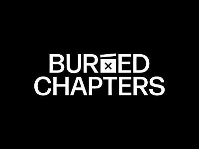 Buried Chapters Logo 1998 black box branding design digital documentary film icon illustration indonesia jakarta logo minimal series tragedy vector x