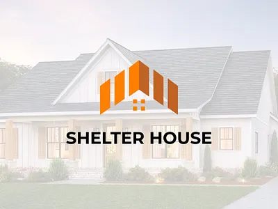 SHELTER HOUSE REAL ESTATE BRANDING DESIGN house shape