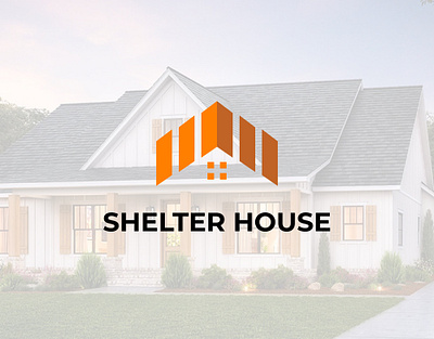 SHELTER HOUSE REAL ESTATE BRANDING DESIGN house shape