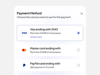 Payment Method ahmed tamjid ios design mobile app online payment payment payment method saas app ui design