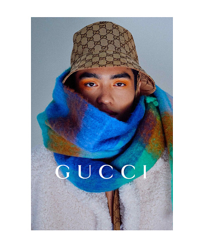 Gucci Ad art art direction brand branding design fashion gucci gucci ad hat photography
