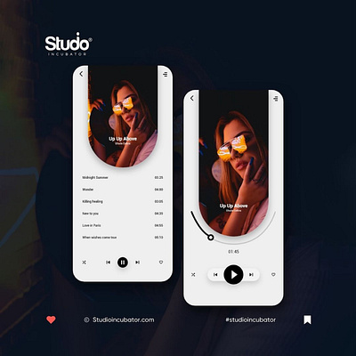 UI Design - Music App app app design colours creativity design design inspiration digital designs high fidelity screens layouts music player app design typography ui ui design uiux uiux design user interface ux