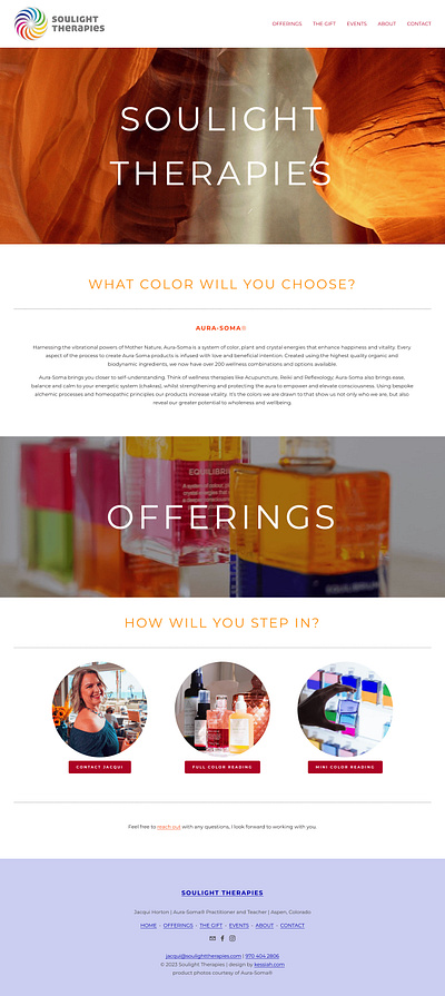 Soulight Therapies Website acuity scheduling design online store responsive design squarespace squarespace 7.1 squarespace design squarespace website squarespace website design ui website design