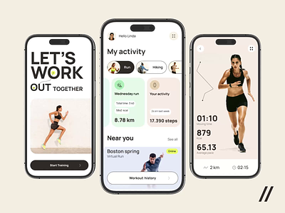 Fitness Mobile iOS App analysis android app app design app interaction dashboard design interface ios mobile mobile app mobile ui product design run sport tracking ui ux workout
