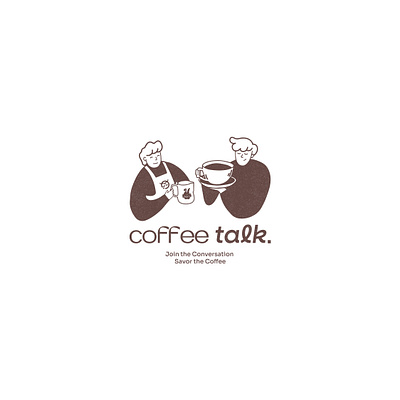 Coffee Talk - logo design 3d animation app branding design graphic design illustration logo ui vector