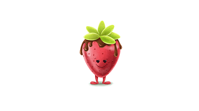 Dripping strawberry fresa illustration ilustracion mexico strawberry