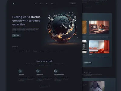 Empower Startup Website design ui web website