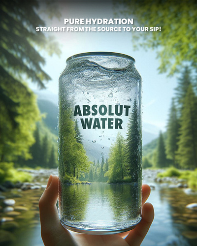 ABSOLUT WATER ads branding creative creative ads graphic design