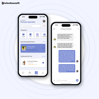 Healthcare App branding graphic design ui