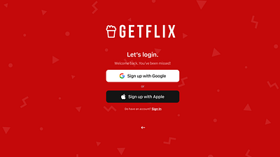 GETFLIX VPN TV App Design branding graphic design layout design product design ui design ux design web design