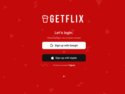 GETFLIX VPN TV App Design branding graphic design layout design product design ui design ux design web design