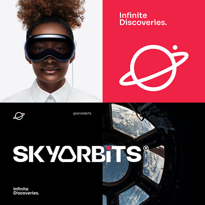 Skyorbits - identity design 3d animation app branding design graphic design illustration logo ui vector