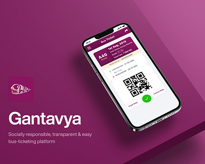 Gantavya | Socially Responsible Bus ticketing platform booking bus ticket easy ticketing mobile app platform social impact ticketing tourism travel ui ux