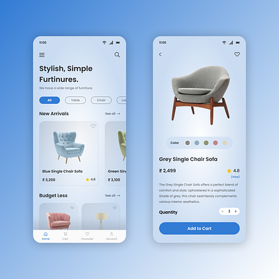 Furniture Mobile App figma furniture mobileapp ui uidesign uiux ux