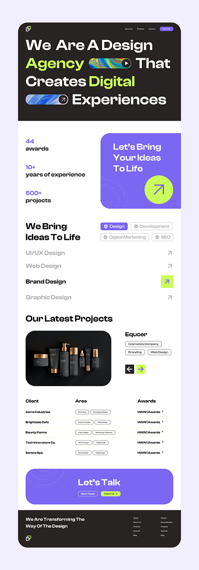 Digital Agency | Landing Page design landing ui ux